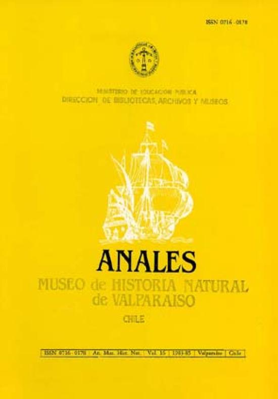 Portrada revista Anales volumen 16, año 1983